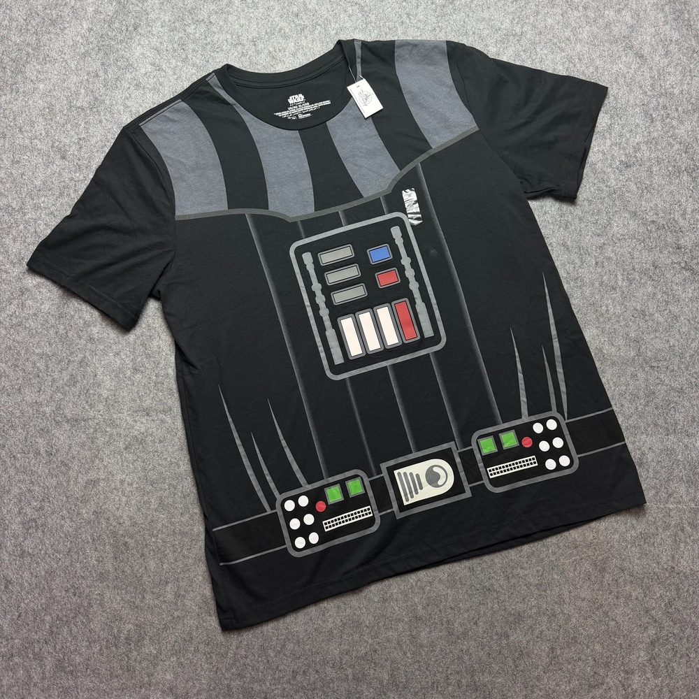 Star Wars Shirt Mens XL Black Darth Vader Costume Armor Graphic Tee Cosplay